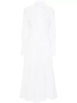 Поплиновое платье-рубашка PATOU, белый