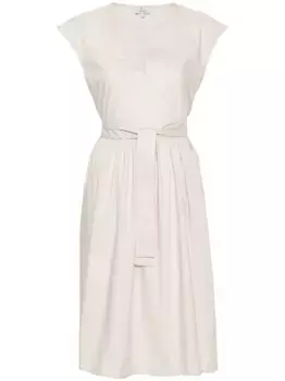 Поплиновое платье со сборками WOOLRICH, нейтральный