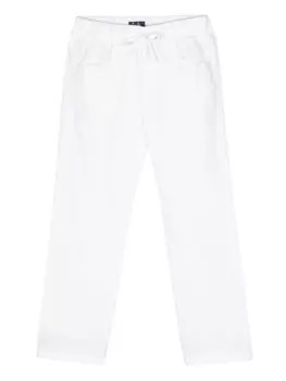 Поплиновые брюки прямого кроя Il Gufo, белый