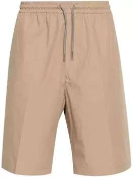 Поплиновые шорты-бермуды Paul Smith, коричневые
