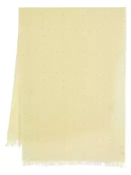Поплиновый шарф с заклепками Fabiana Filippi, желтый
