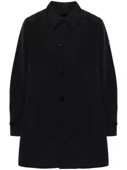 Поплиновый тренч Garretson Peuterey, синий