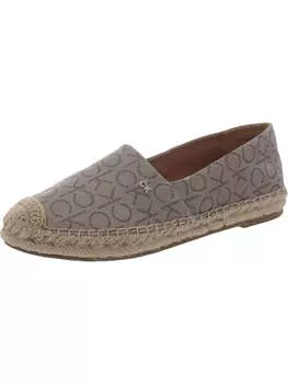 Popular2 Женские эспадрильи с логотипом Slip On Calvin Klein, серо-коричневый