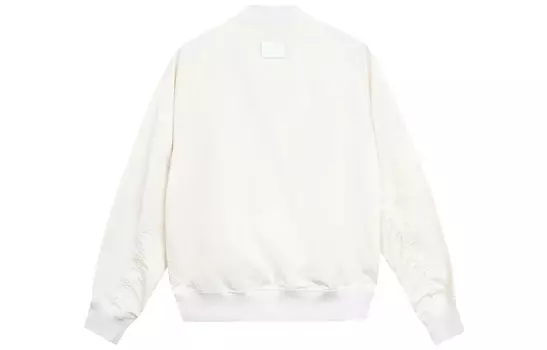 Популярная куртка унисекс цвета слоновой кости и белого цвета Mlb, цвет Ivory White