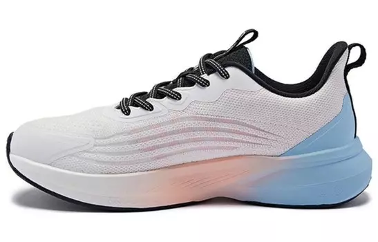 Популярность 12 Кроссовки женские с низким верхом белый/розовый Qiaodan