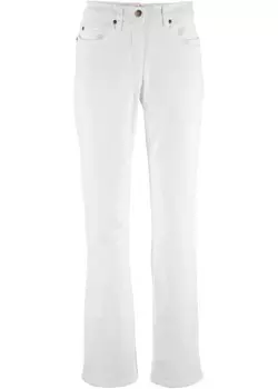 Популярные джинсы-буткат стрейч John Baner Jeanswear, белый