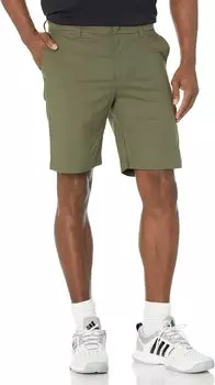 Популярные шорты для гольфа 9 дюймов adidas, цвет Olive Strata