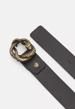 Пояс CINTURA JUST CAVALLI SNAKE BELT UNISEX Just Cavalli, темно-коричневый