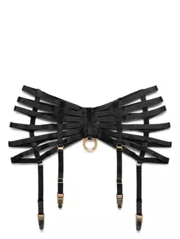 Пояс для чулок с кольцом Bordelle, черный