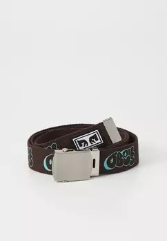 Пояс GRAFFITI BELT UNISEX Obey Clothing, темно-коричневый