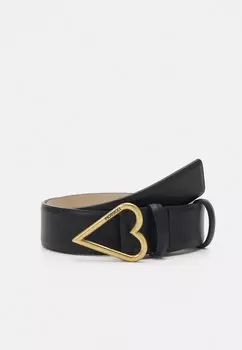 Пояс HEART BUCKLE BELT UNISEX Fiorucci, черный