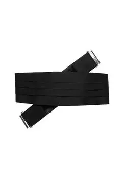 Пояс из чистого шелка ETERNA, черный