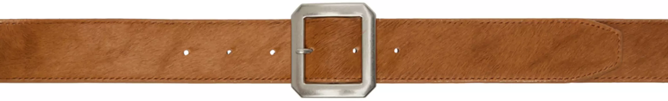 Пояс из коричневой коровьей шерсти AFTER PRAY