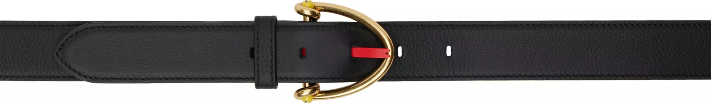 Пояс из змеиной кожи Bottega Veneta, черный