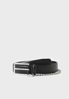 Пояс K/AUTOGRAPH PADLOCK BELT KARL LAGERFELD, черный