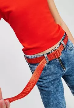 Пояс Karl Lagerfeld Jeans, красный