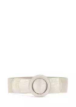 Пояс LASCANA, модная кольцевая застежка, эластичный ремень, для платья и комбинезона, пояс для живота, кремовый