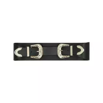 Пояс Liu Jo с пряжками, черный