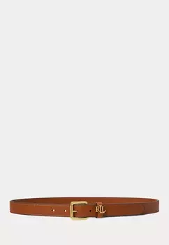 Пояс LOGO KEEPER LEATHER BELT Lauren Ralph Lauren, цвет Tan