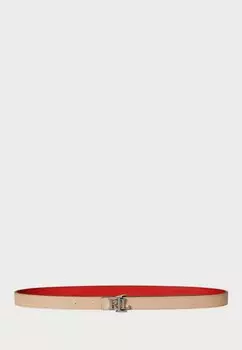 Пояс Logo Reversible Crosshatch Skinny Lauren Ralph Lauren, красный