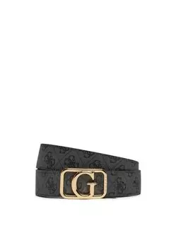 Пояс MIETTA REVERSIBILE LOGO Guess, черный