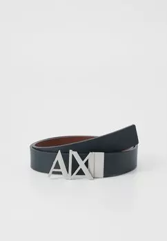 Пояс PLATE BELT UNISEX Armani Exchange, коричневый