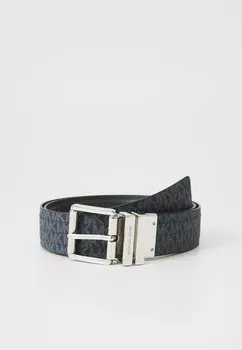 Пояс REVERSIBLE BELTWITH FLATTENED EDGE MICHAEL Michael Kors, темно-синий