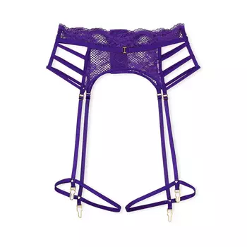 Пояс с подвязками Victoria's Secret Very Sexy Fishnet Leather Garter, фиолетовый
