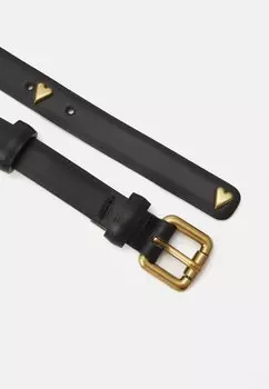 Пояс THIN BLACK HEART STUDDED BELT Fiorucci, черный