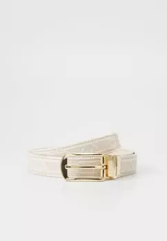 Пояс TONGUE REVERSABLE MONOGRAM BELT Emporio Armani, бежевый