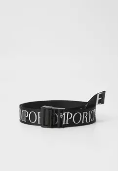 Пояс TRAIN ALLOVER BELT UNISEX EA7 Emporio Armani, черный