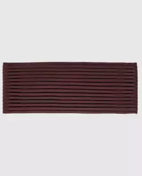 Пояс в темно-бордовую полоску с футляром Emidio Tucci, красный