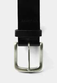 Пояс WITH EYELETS Bershka, черный деним