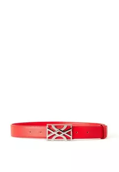 Пояс WITH LOGOED BUCKLE United Colors of Benetton, красный