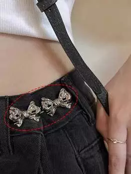 Пояс женский с пряжкой, черный