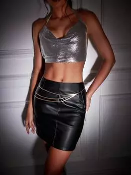 Поясная цепочка Shein Bae для женщин, золотой