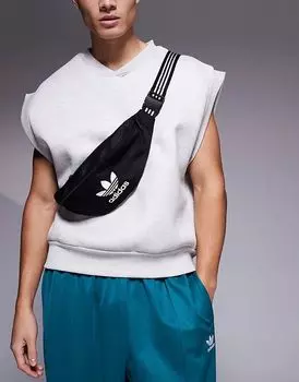 Поясная сумка Adicolor черного цвета adidas Originals