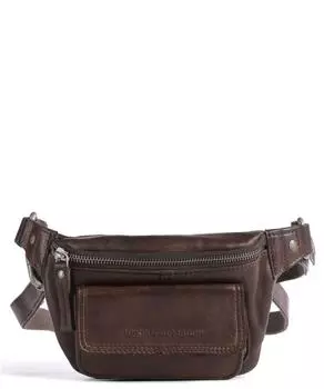 Поясная сумка Apache из мелкозернистой кожи Spikes & Sparrow, коричневый