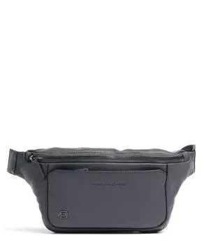 Поясная сумка Black Square из зерненой яловой кожи Piquadro, синий