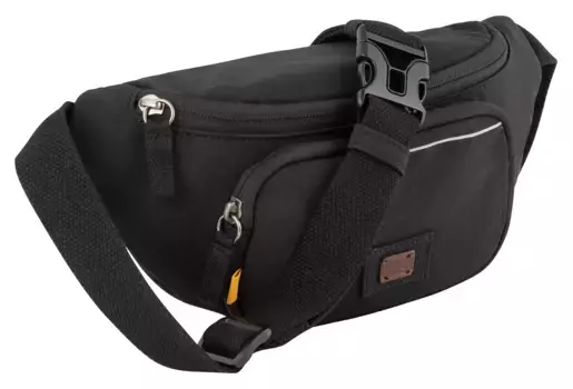 Поясная сумка Camel active "City", подходящий городской спутник, с небольшими светоотражающими деталями, черный