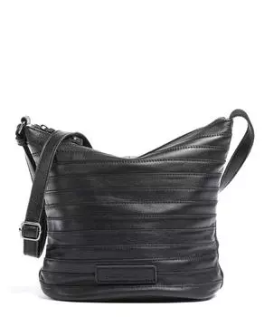 Поясная сумка через плечо из зернистой яловой кожи. Fredsbruder, черный