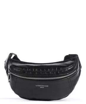 Поясная сумка Chudy из тисненой кожи под крокодила Liebeskind, черный