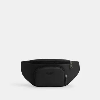 Поясная сумка Coach Racer Belt Bag, серый/черный