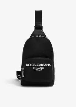 Поясная сумка Dolce&Gabbana Logo Nylon, черный