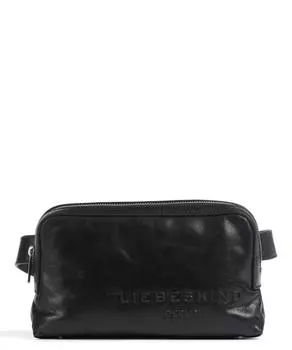 Поясная сумка Elvira из мелкозернистой кожи Liebeskind, черный