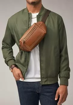 Поясная сумка FLETCHER Fossil, цвет brown