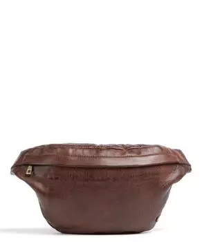 Поясная сумка Golden Chic из мелкозернистой телячьей кожи Depeche, коричневый