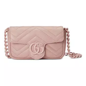 Поясная сумка Gucci GG Marmont Belt, розовый