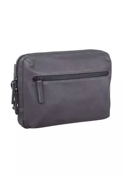 Поясная сумка Hague кожаная 22 см LEONHARD HEYDEN, серый