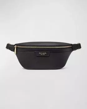 Поясная сумка Hudson из шагреневой кожи kate spade new york, цвет Black